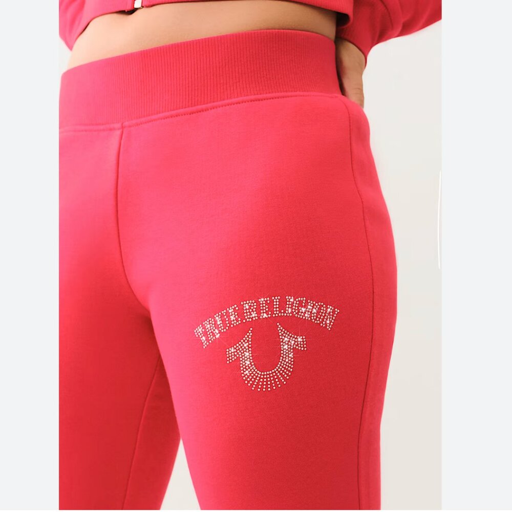 TRUE RELIGION X VON DUTCH CRYSTAL BOOTCUT SWEATPANT